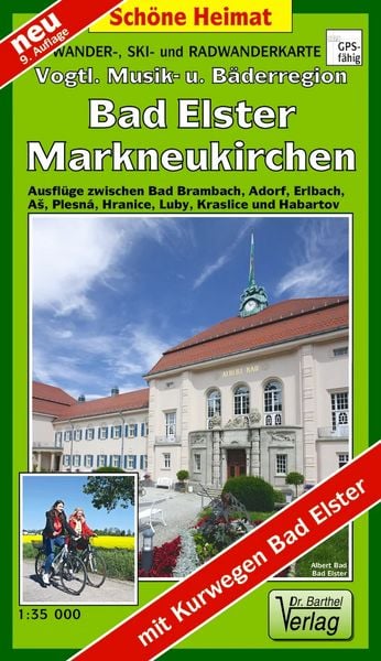 Wander-, Ski- und Radwanderkarte Vogtländische Musik- und Bäderregion, Bad Elster, Markneukirchen