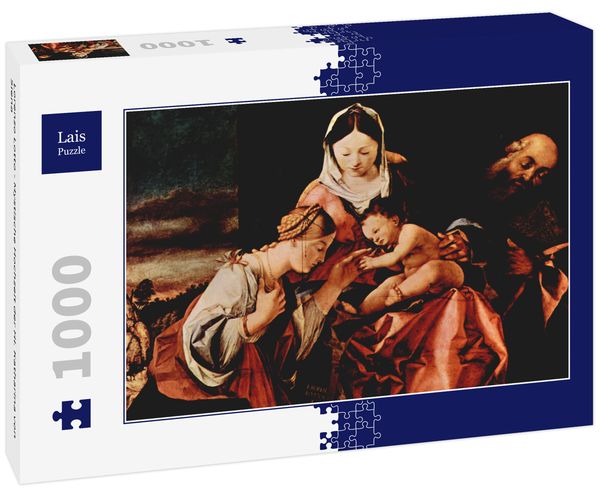 Lais Puzzle Lorenzo Lotto - Mystische Hochzeit der Hl. Katharina von Siena 1000 Teile