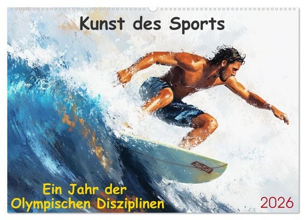 Kunst des Sports (Wandkalender 2026 DIN A2 quer), CALVENDO Monatskalender