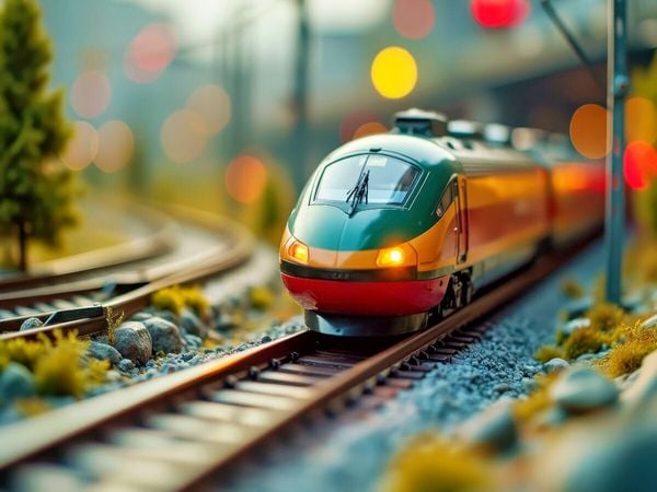 CALVENDO Puzzle Die smarte Modelleisenbahn von morgen. | 1000 Teile Lege-Größe 64x48cm Foto-Puzzle für glückliche Stunden