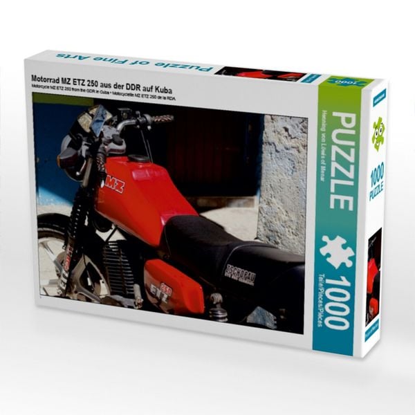 Motorrad MZ ETZ 250 aus der DDR auf Kuba (Puzzle)