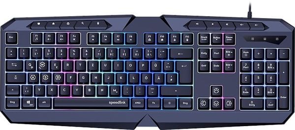 SPEEDLINK LUDICIUM RGB Rainbow Gaming Keyboard, black - DE Layout