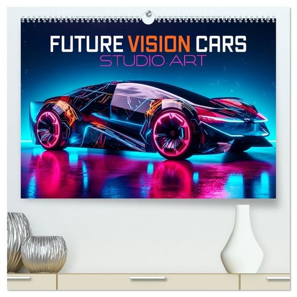 Future Vision Cars-Studio Art (hochwertiger Premium Wandkalender 2026 DIN A2 quer), Kunstdruck in Hochglanz