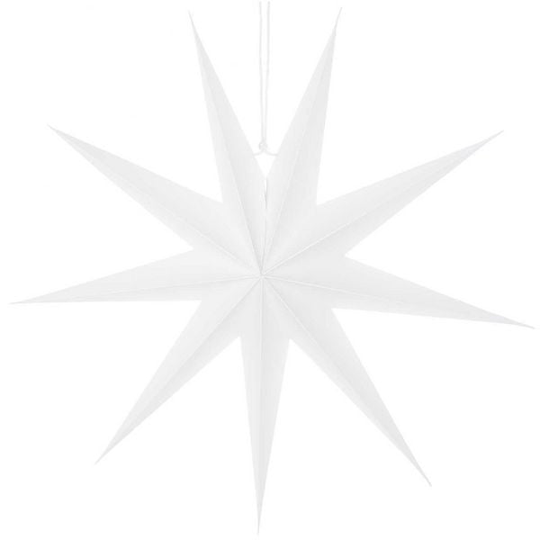 Papierstern, wei