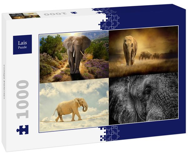 Lais Puzzle Collage Elefanten 1000 Teile