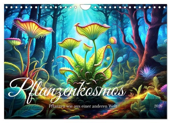 Pflanzenkosmos - Pflanzen wie aus einer anderen Welt (Wandkalender 2026 DIN A4 quer), CALVENDO Monatskalender
