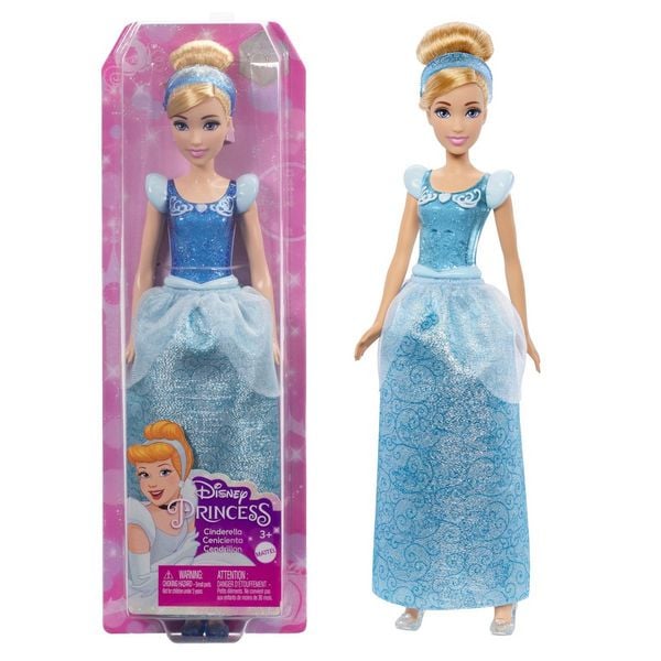 Disney Prinzessin-Spielzeug, Cinderella-Modepuppe mit Accessoires