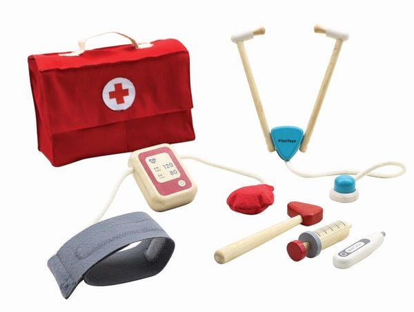 Holz-Spielzeug DOKTOR-SET 6-teilig