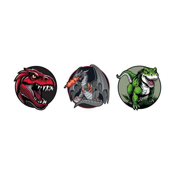 SCHNEIDERS Schulranzen Patches 3er Set Dinodragons