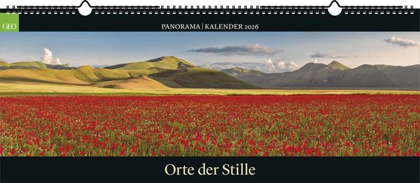 GEO Panorama: Orte der Stille 2026 - Panorama-Kalender - Wand-Kalender - Groß-Formate - 120x50