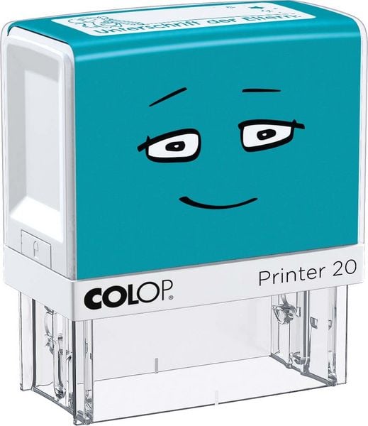 COLOP NIO School Motivations-Stempel, Unterschrift der Eltern, Abdruckfarbe fresh mint, 38 x 14mm