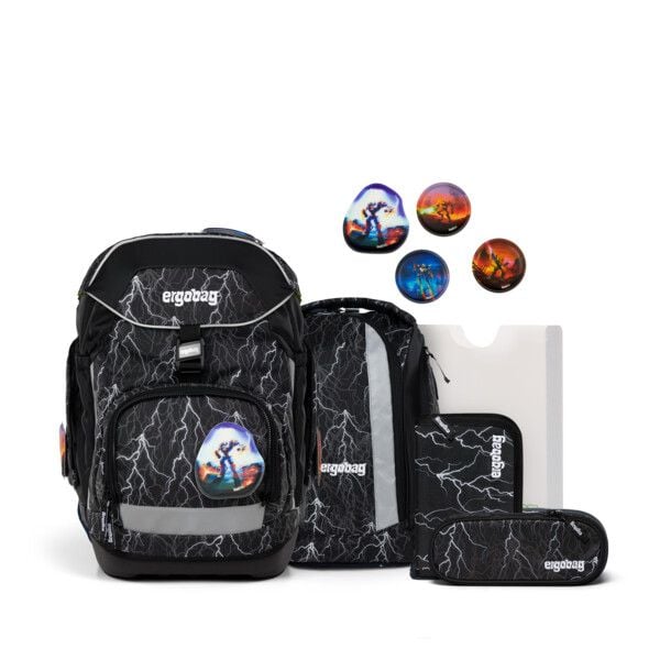 Ergobag Pack Schulrucksack Super ReflektBär Set