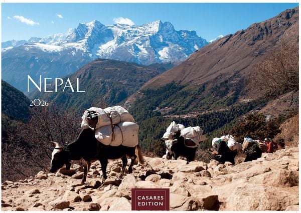 Nepal Kalender 2026 – Wandkalender | Fotokalender Asien 24x35cm - Atemberaubende Fotos der Himalaya-Gipfel, Tempel und heiligen Stätten Nepals