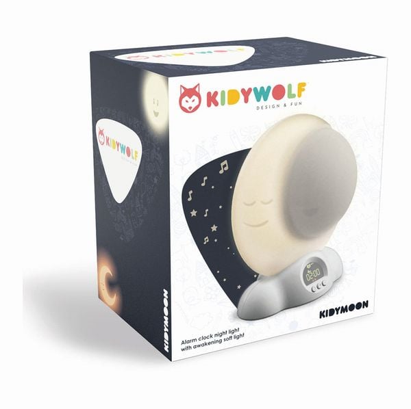 Kidywolf - Tag- und Nachtlicht mit Uhr & Musik