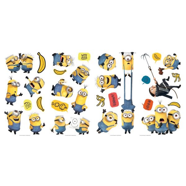 RM - MINIONS: THE RISE OF GRU PEEL AND STICK WALL DECALS