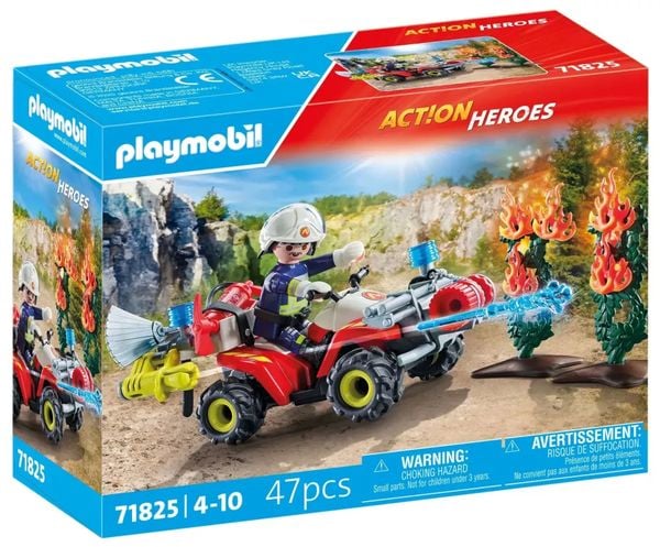 PLAYMOBIL 71825 Feuerwehr Quad löscht Heckenbrand