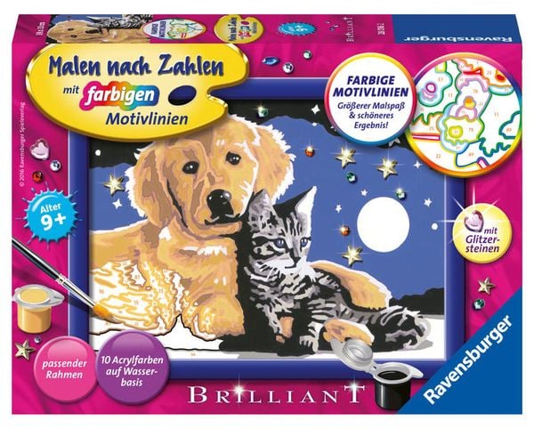 Ravensburger Malen nach Zahlen, funkelnder Sternenhimmel