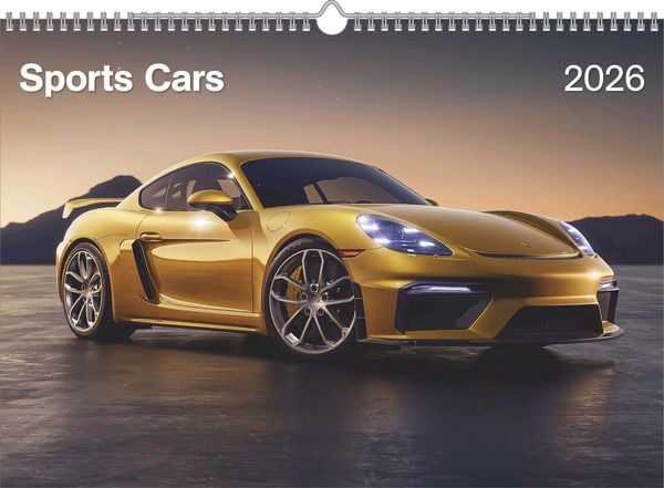 Sports Cars 2026 - Foto-Kalender - Wand-Kalender - 42x29,7 - Autos