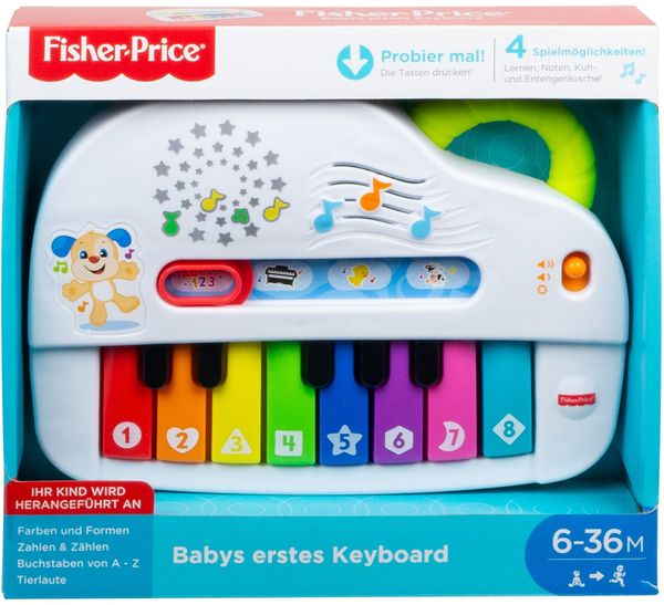 Fisher-Price Babys erstes Keyboard, Lernspielzeug, Baby Musik-Instrument