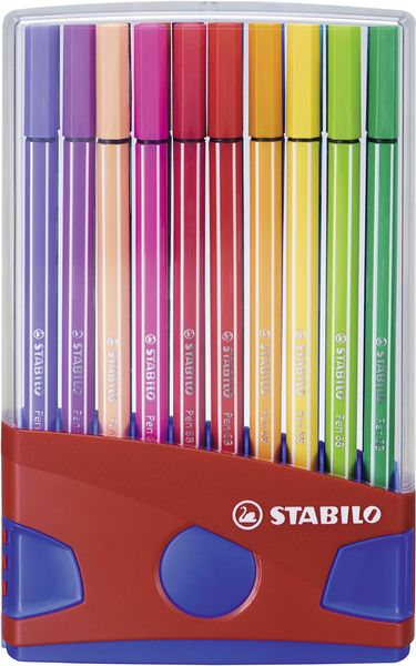 STABILO Premium-Filzstift - Pen 68 - ColorParade - 20er Pack - mit 20 verschiedenen Farben