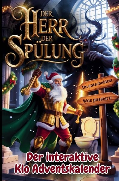 Der Herr der Spülung - Der interaktive Klo Adventskalender für Männer mit 24 Tagen voller Entscheidungen, Chaos und Humor auf dem Thron des Schicksals
