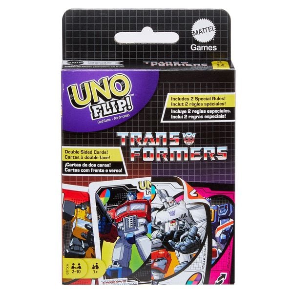 UNO Flip Transformers Kartenspiel für Kinder und Familienabende