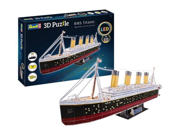 RMS Titanic - LED Edition, Revell 3D Puzzle mit Beleuchtung