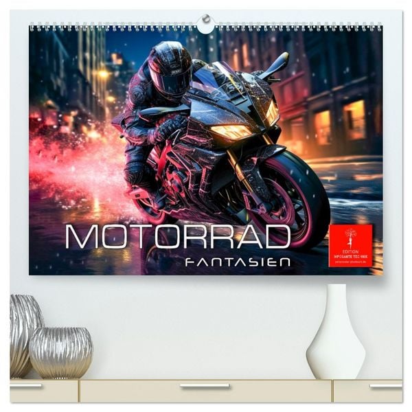 Motorrad Fantasien (hochwertiger Premium Wandkalender 2026 DIN A2 quer), Kunstdruck in Hochglanz