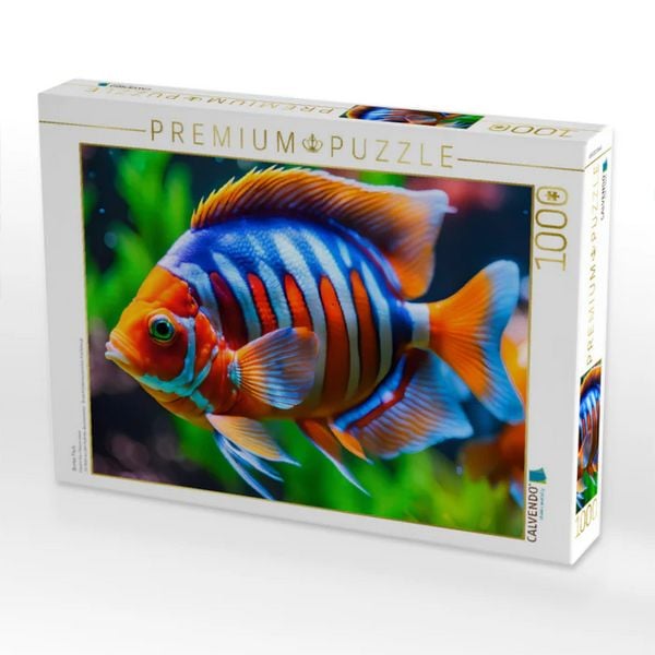 CALVENDO Puzzle Bunter Fisch | 1000 Teile Lege-Größe 64x48cm Foto-Puzzle für glückliche Stunden