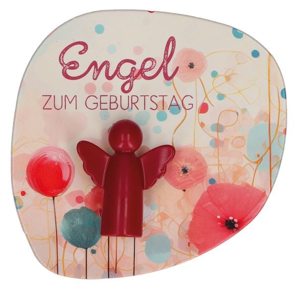 Engelfigur aus Metall - Engel zum Geburtstag