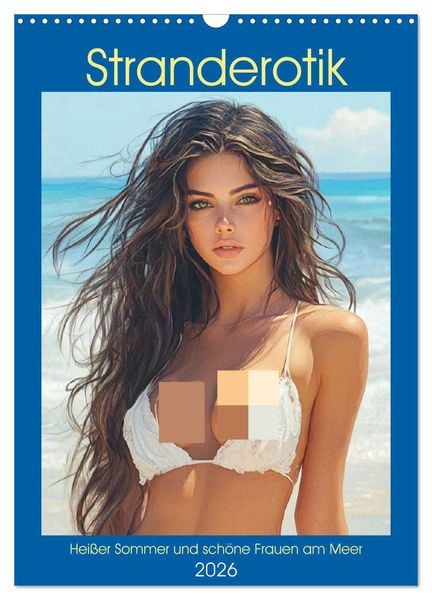 Stranderotik. Heißer Sommer und schöne Frauen am Meer (Wandkalender 2026 DIN A3 hoch), CALVENDO Monatskalender