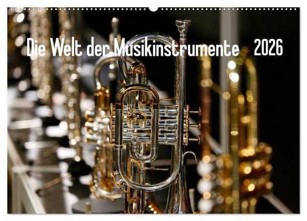 Die Welt der Musikinstrumente (Wandkalender 2026 DIN A2 quer), CALVENDO Monatskalender