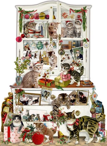 A3-Wand-Adventskalender – Katzen im Advent