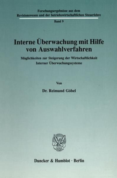 Interne Überwachung mit Hilfe von Auswahlverfahren.
