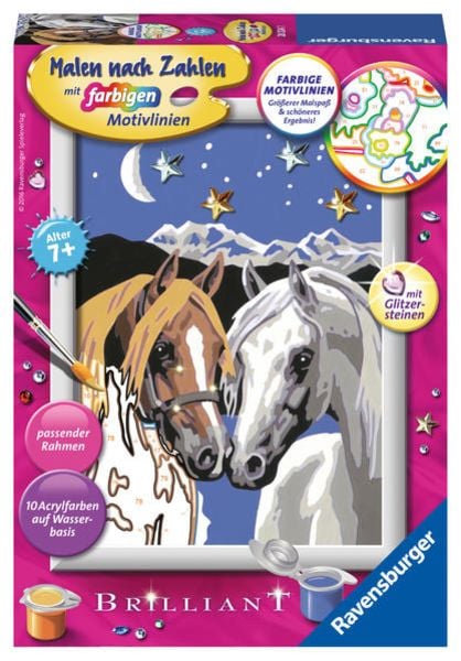 CreArt, Malen nach Zahlen Kinder - Pferdeliebe