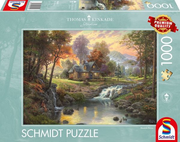Puzzle Schmidt Spiele Holzhaus am Bach 1000 Teile