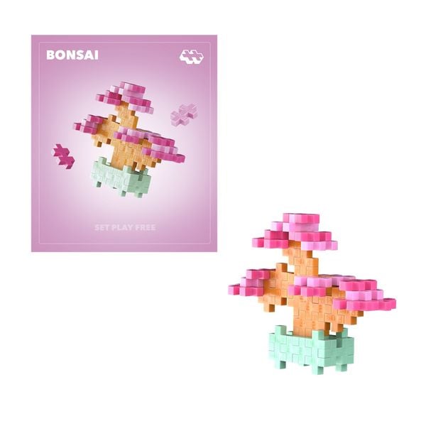 50 Kreativ Bausteine Bonsai pink (MQ3)