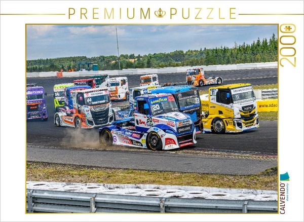 CALVENDO Puzzle Erbitterter Fight im Verfolgerfeld | 2000 Teile Lege-Größe 90x67cm Foto-Puzzle für glückliche Stunden