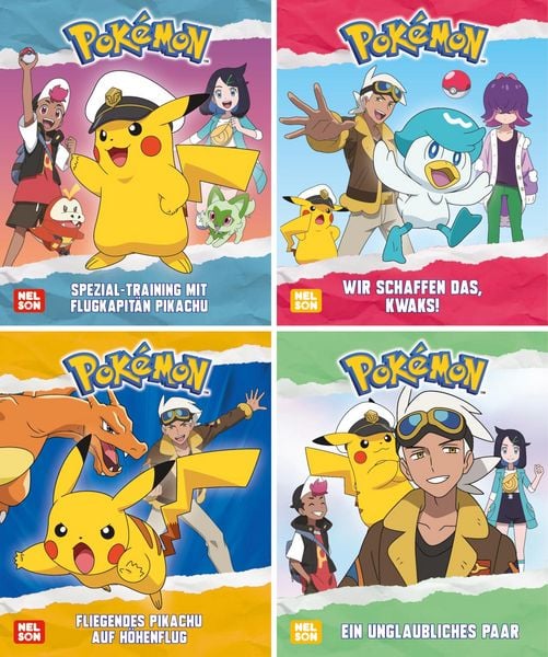 Nelson Mini-Bücher: 4er Pokémon: Pikachu 9–12