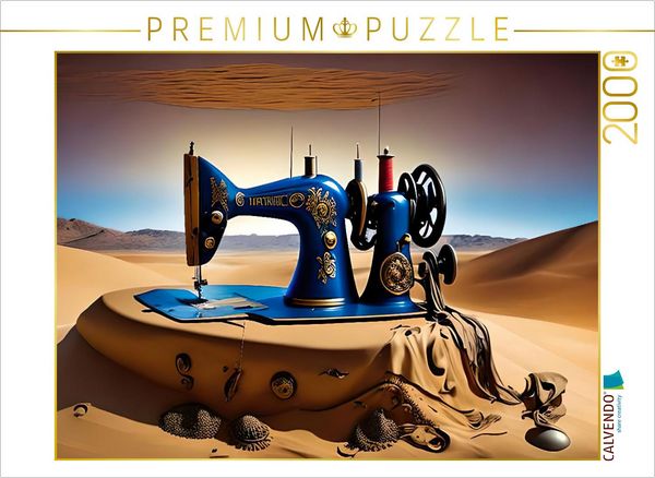CALVENDO Puzzle Alte Nähmaschine | 2000 Teile Lege-Größe 90x67cm Foto-Puzzle für glückliche Stunden