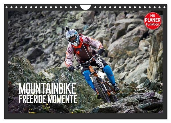 Mountainbike Freeride Momente (Wandkalender 2026 DIN A4 quer), CALVENDO Monatskalender