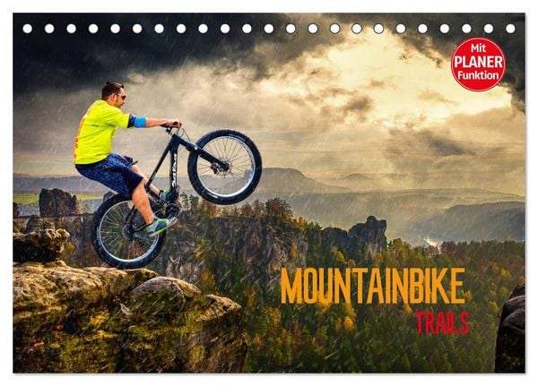 Mountainbike Trails (Tischkalender 2026 DIN A5 quer), CALVENDO Monatskalender