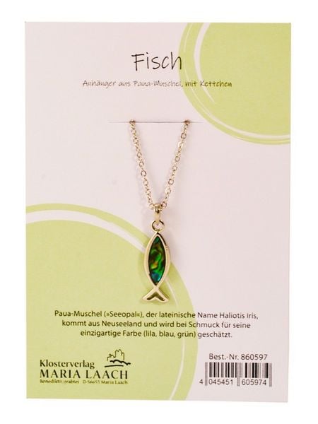 Paua Halsanhänger Fisch