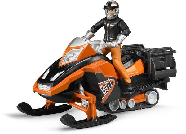 bruder 63101 bworld Snowmobil mit Fahrer + Ausstattung