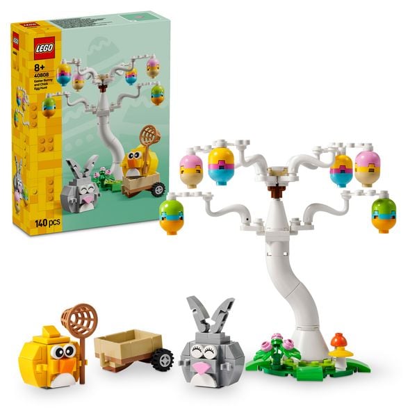 LEGO 40808 Osterhase und Ostereiersuche, Spielzeug ab 8 Jahren, Geschenk