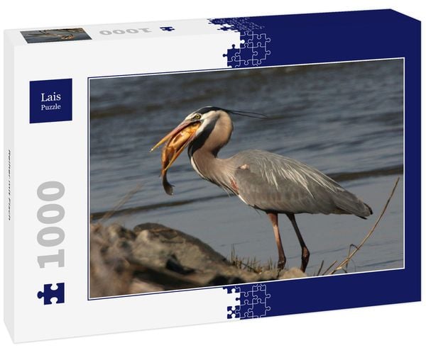 Lais Puzzle Reiher mit Fisch 1000 Teile