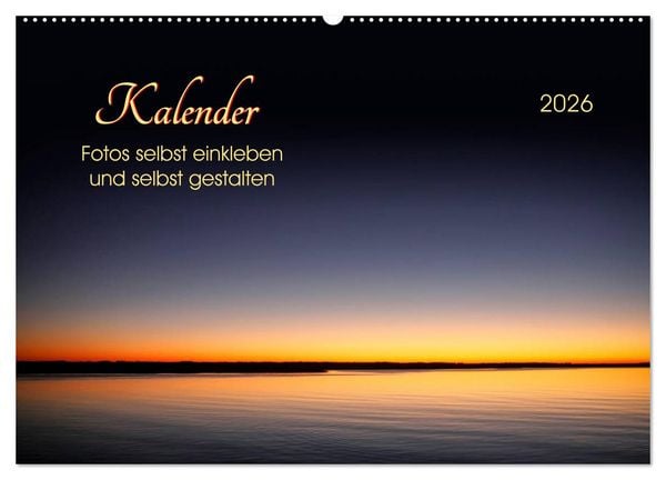 Kalender - Fotos selbst einkleben und selbst gestalten (Wandkalender 2026 DIN A2 quer), CALVENDO Monatskalender