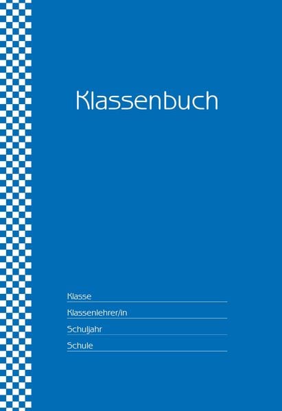 'Klassenbuch ''Standard'', Umschlagfarbe: blau'
