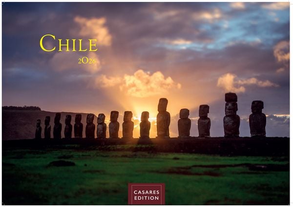 Chile Kalender 2026 – Wandkalender | Fotokalender Südamerika 35x50cm – Spektakuläre Landschaften von Atacama bis Patagonien, perfekt als Geschenk & Wa