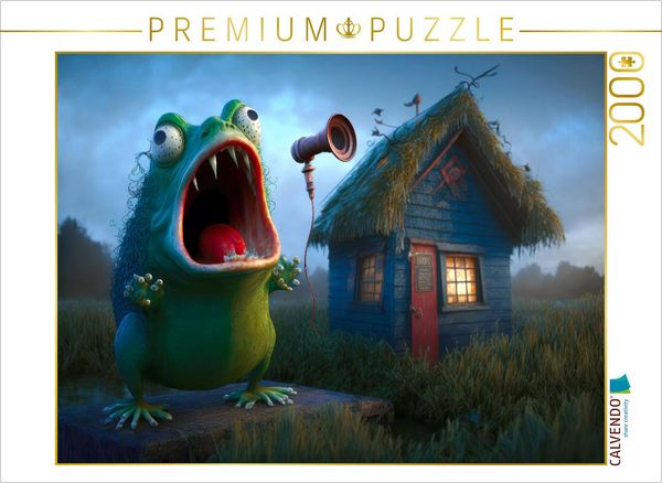 CALVENDO Puzzle Operetten Frosch | 2000 Teile Lege-Größe 90x67cm Foto-Puzzle für glückliche Stunden